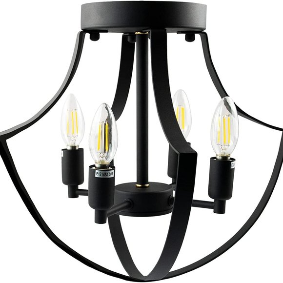 Semi Flush Mount Ceiling Light Fixture *NEW - Picture 2 of 7